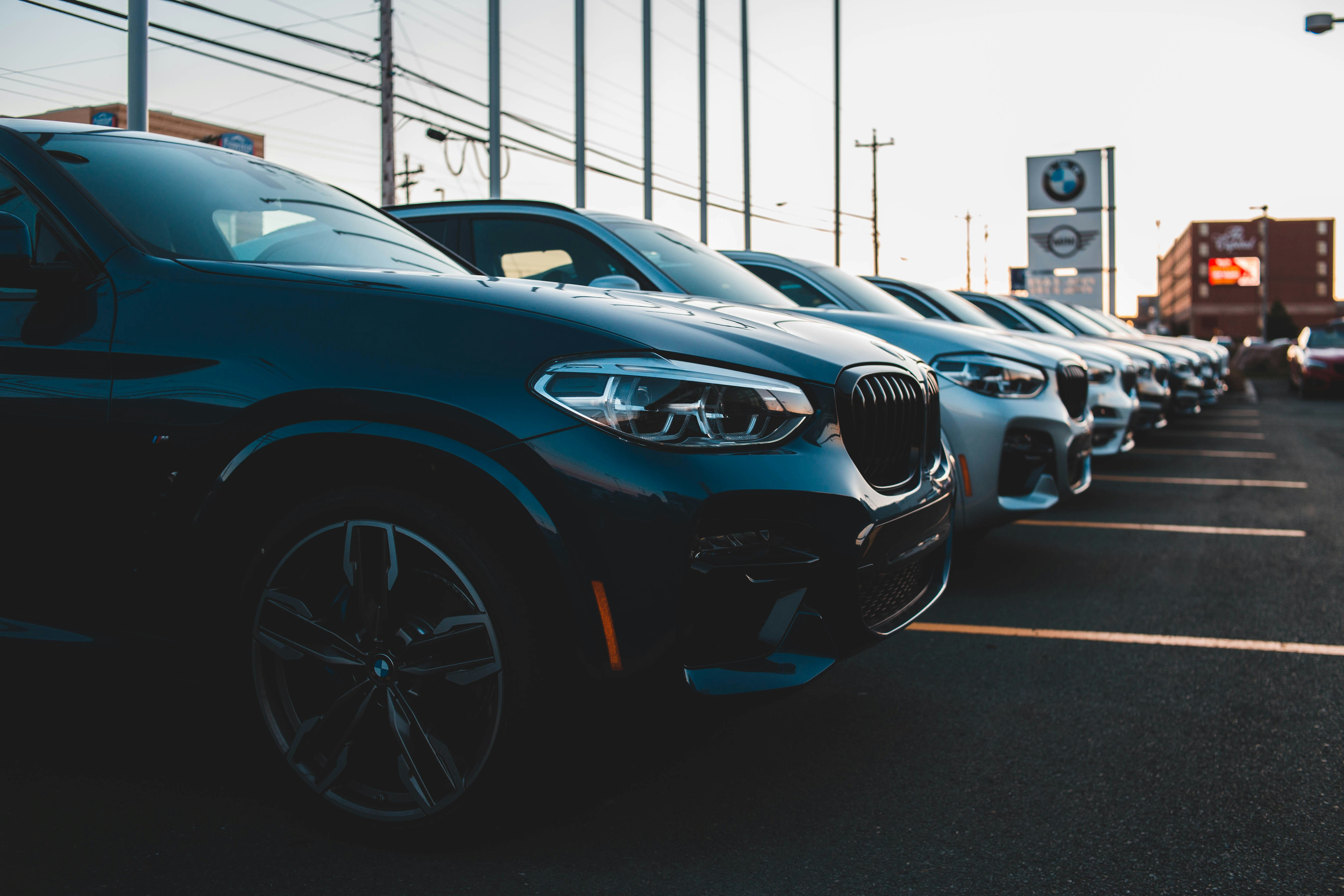 Modern dealership showroom